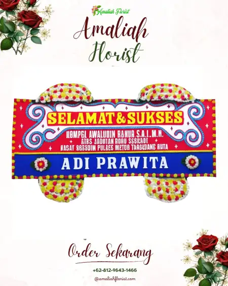 Papan Bunga Ucapan Selamat Luworo